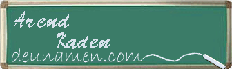 Arend Kaden Visitenkarte